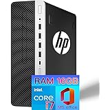 【整備済み品】エイチピー【Intel Core-i7搭載】デスクトップPC ProDesk600G3 / MS Office 2019(Home&Business) Windows 11 Pro/メモリ16GB 高速SSD:512GB 高性能パソコン