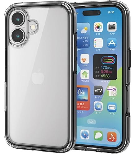 Amazon.co.jp: エレコム iPhone 16 ケース 極限設計 メタリック
