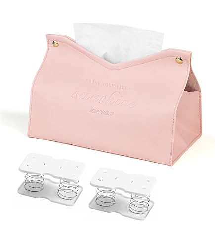 Amazon｜パール金属 フェイクレザー ティッシュケース ピンク N-7323