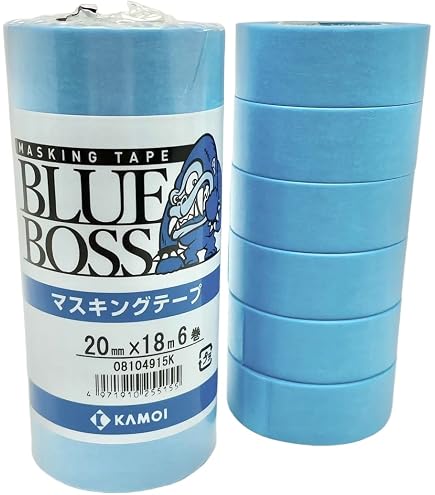 カモ井マスキングテープブルーボス60㎜３箱 Amazon.co.jp: カモ井 マスキングテープ塗装用 幅60mm×長さ18m ブルー