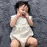 MYDABABY ロンパース 110cm 100cm 90cm ベビー コットン ガールズ 白 80cm