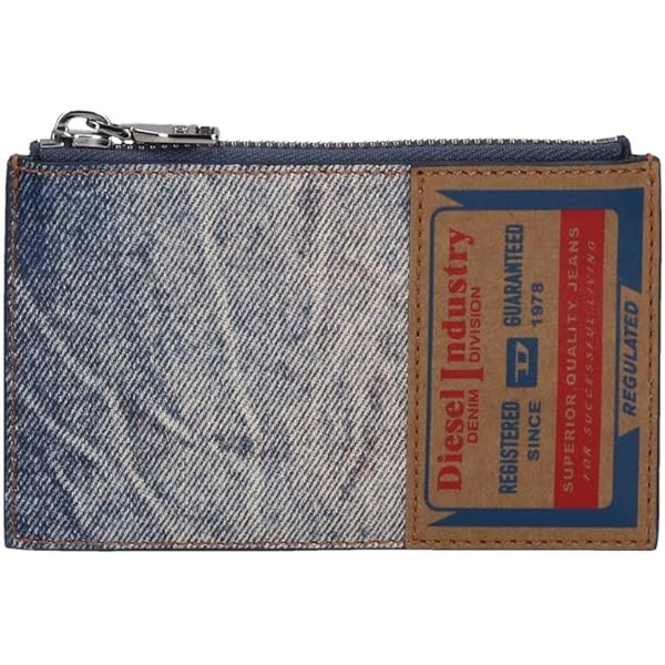 DIESEL Bi Fold Coin 二つ折り財布 1DR TRI FOLD COIN XS II Tri-fold wallet in mirrored leather