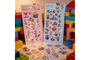 Hanyuan 3dシール 立体シール ぷくぷくぷっくり かわいい 2枚セット 立体 おしゃれ デコシール ごほうび 子供 貼り付け可能 贈り物 手帳 携帯 DIY用 手帳用 貼り付け可能 女の子 No.04