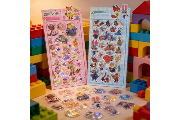 Hanyuan 3dシール 立体シール ぷくぷくぷっくり かわいい 2枚セット 立体 おしゃれ デコシール ごほうび 子供 貼り付け可能 贈り物 手帳 携帯 DIY用 手帳用 貼り付け可能 女の子 No.04