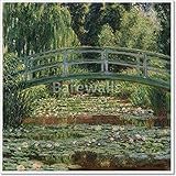 The Japanese Footbridge and the Water Lilyプール、ジヴェルニーbyクロード・モネ用紙印刷壁アート 34in. x 34in.