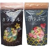 [セット品]常陸屋本舗 カラふル Colorful 麩 星 20g 1袋 + カラふル Colorful 麩 ハート 20g 1袋 【計2袋】