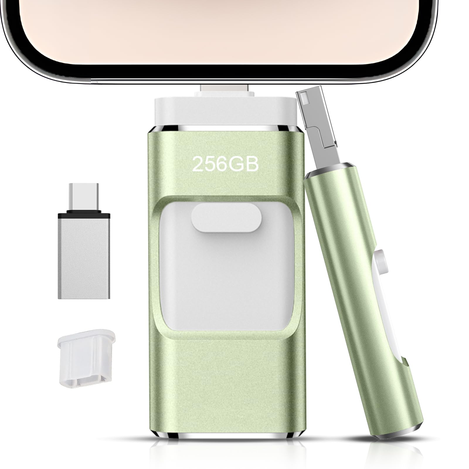 【アプリ不要・正規認証品 】256GB Phone対応usbメモリ写真保存 直接usbに写真を移す4in1 フラッシュドラメモリ人気 USB 両面挿しスマホ USB メモリー フラッシュドライブ Android パソコン対応 USBメモリ phone
