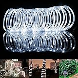 BlueFire ソーラー イルミネーションライト 100LED 12メートル ストリングライト 2モードソーラーライト 屋外 ガーデン飾りライト IP65防水 結婚式/ホームパーティー/お誕生日/ク