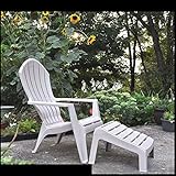 TOSHO　アディロンダックセット　ガーデンチェア＋オットマン　セットでお得！　【アメリカ製　プラス デザートグレイ