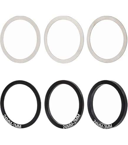 CAREERING 太さ2mm 直径18mm 新品未使用 Amazon | 6個 セット 0.1mm+0.2mm+0.3mm+1mm + 2mm + 3mm 6