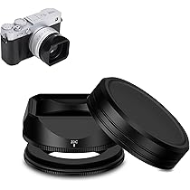 Amazon | JJC スクエアメタルレンズフード フードキャップ+アタブター