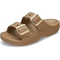 Amazon | crocs クロックス サタデー メタリックバックル サンダル