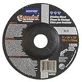 Norton Gemini Aluminum Depressed Center Abrasive Wheel, Type 27, Aluminum Oxide, 7/8 Arbor, 5 Diamet