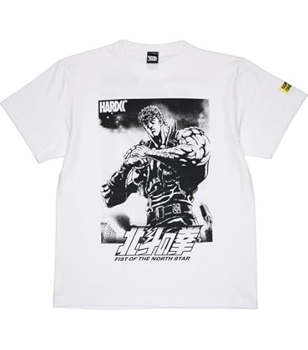 Amazon.co.jp: 北斗の拳 SAY MY NAME!Tシャツ ホワイト サイズ:L