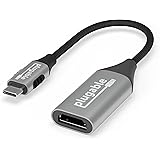 Plugable USBC-HDMI 変換アダプタ 8K＠60Hz 4K＠144Hz 対応 USB4 / Thunderbolt ポートに接続可能 ４K HDR モニタ接続 XPS iPhone 15 iPad Pro MacBook Pro などで