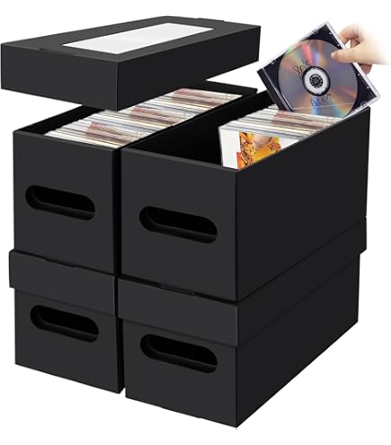 Amazon.co.jp: AOBOPLE CD収納ボックス 3パック 2コンパートメント CD