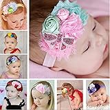 （イーエフイー）EFE 子供ヘアバンド 花リッポン 8色 8本セット