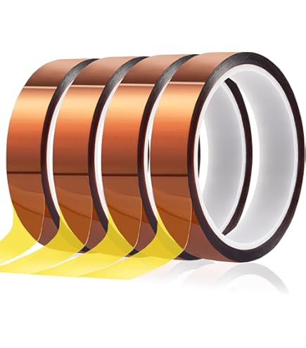 High Temperature Heat Resistant Tape - PI Film Polyimide Tape 20mm X 108ft (2 Rolls)