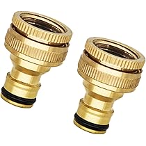 Amazon | 蛇口ニップル 蛇口 コネクター 1/2 3/4 インチ 高耐久真鍮