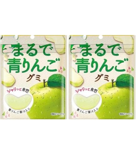 Amazon | 【3個セット】 まるでりんごグミ 53g | ノーブランド品