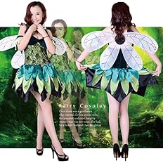 Amazon Co Jp コスプレ 衣装 妖精 フェアリー 大人 ハロウィン かわいい セクシー コスチューム ディズニー風 ホビー