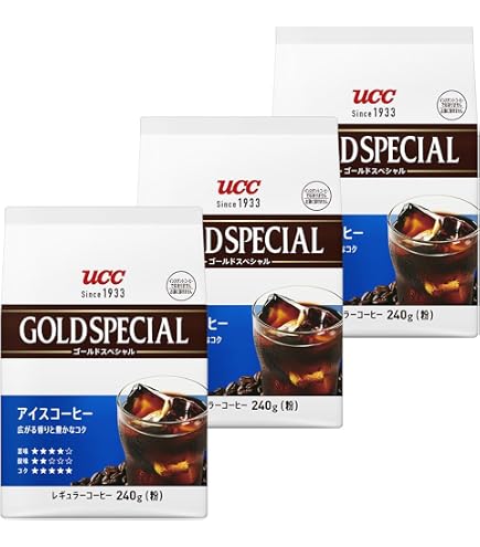 Amazon | UCC ゴールドスペシャル アイスコーヒー 240g×12(6×2)袋入