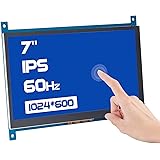 SunFounder Raspberry Pi 用の7インチHDMI 1024×600 IPS LCD タッチスクリーンモニター,Raspberry Pi 4, 3B,2B,1B +,低消費電力,Windows容量式タッチ ディスプレイ,対応システム
