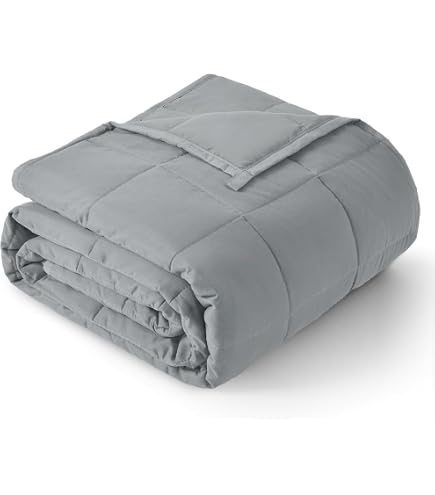 TONGDADA 7lb Weighted Lap Blanket - Dark Grey Minky 29x24 Inch For Adults