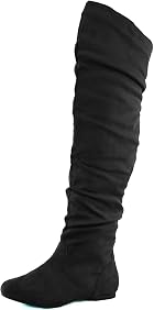 Low Heel Shoes Thigh High Boots 