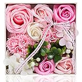 父の日 ソープフラワー 創意方形ギフトボックス 誕生日 母の日 記念日 先生の日 バレンタインデー 昇進 転居など最適としてのプレゼント