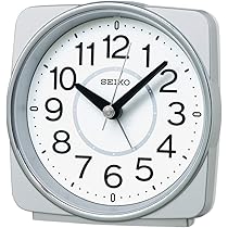Amazon.co.jp: セイコークロック(Seiko Clock) 置き時計 銀色