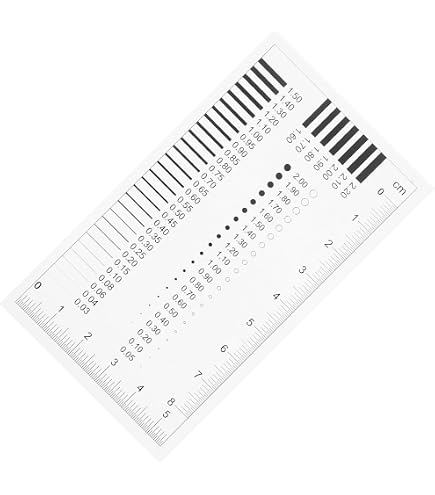 Amazon.co.jp: NUOLUX 2個 スポット 検出 定規 透明 精密 定規 測定