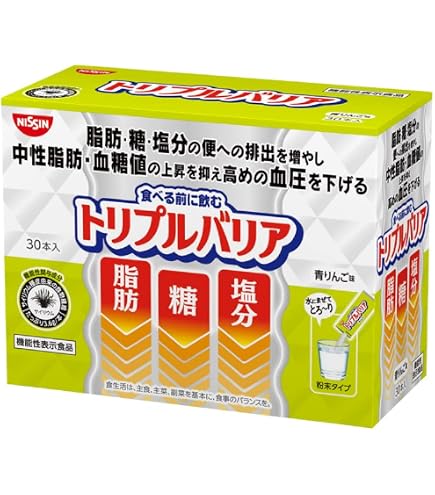 Amazon | 日清食品 トリプルバリア [ 機能性表示食品 ] 脂肪 糖 塩分