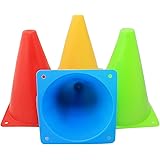 屋内 屋外 トレーニング マーカーコーン 18cm 4色 16本セット カラーコーン