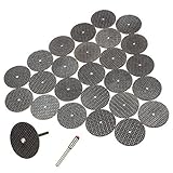 SODIAL(R) 25ｘブレード　切断ディスクセット　32mm　アーバー付き 回転工具の為