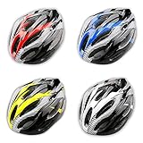 IPRO サイクリング ヘルメット 自転車用 スタイリッシュ 軽量 頭囲54-63cm 21穴 通気性 ロードバイク スポーツ バイク (ホワイト)