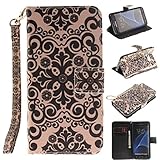 Samsung Galaxy S7 Edge 手帳型 ケース Zeebox 高品質 保護カバー 財布型ケース カード収納ホルダー スタンド機能 マグネット式 ストラップ付き Samsung Galax