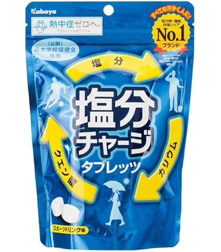 Amazon.co.jp: カバヤ 塩分チャージタブレッツ塩レモン 81g×6入 : 食品