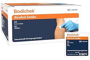 Bodichek ISO Propyl Alcohol 2 Ply Swab 200 Pack
