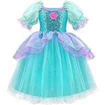 【リトルマーメイド】アリエルグッズ４点セット　アクセサリートレー　ドレス Amazon.co.jp: プリンセス ドレス アリエルドレス 女の子 リトル