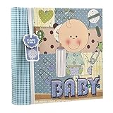 Arpan Baby Boy Blue Memo Slip In Photo Album 200 6x4'' Photos Ideal Gift (BLUE) by ARPAN