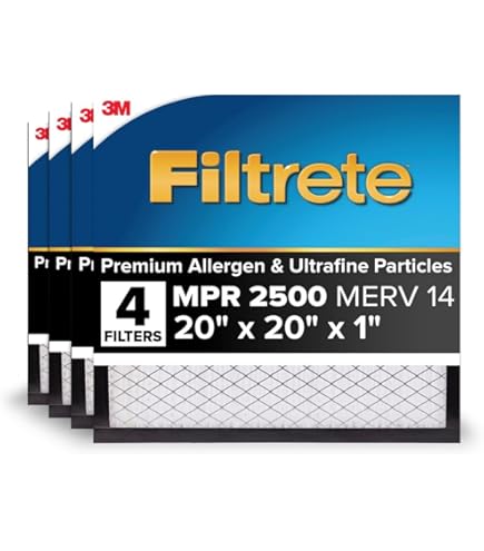 Filtrete 16x25x1 HVAC Furnace Air Filter, MPR 1900 MERV 13, Premium Allergen, Bacteria and Virus, 2 Pack Filtrete 16x25x1 HVAC Furnace Air Filter, MPR 1900 MERV 13, Premium Allergen, Bacteria and Virus, 2 Pack