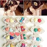 【爱莉セレクトショップ】ヘアピン ヘアクリップ ヘアアクセサリー 子供用 髪飾り お花 王冠 ヘアアクセサリー お姫様 誕生日 パーティ 記念日 イベント 写真撮影 (9個入り)