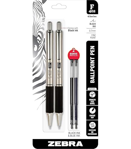 Amazon | Zebra ペン 21971 1.0mm F-301ステンレススチールボールペン