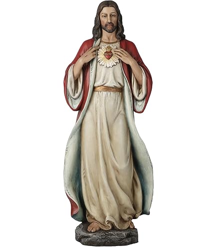 Amazon.co.jp: ローマジョセフスタジオ 無原罪の聖母マリアの心の置物