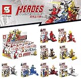8個セットホワイトイエローデッドプールデッドプールウルヴァリンミニフィギュアレンガブロックおもちゃ/アイテム# g839gj uy-w8ehf3184532