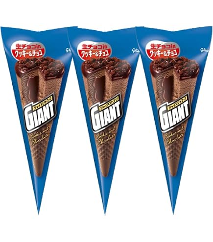 Amazon.co.jp: グリコ ジャイアントコーン チョコナッツ ×3個 アイス