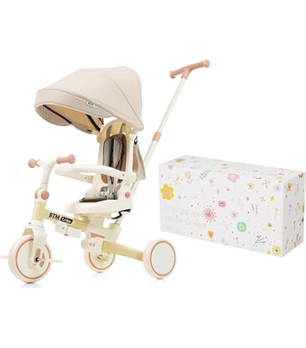 Amazon.co.jp: BTM 子供用三輪車 アップグレード 折りたたみ 三輪車