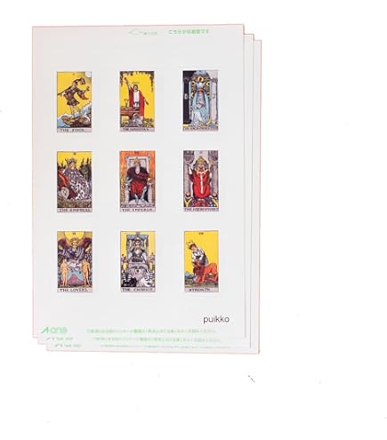 Amazon | puikko 角型シール（17×24mm） タロットカード（ウェイト版