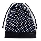 COLORFUL CANDY STYLE 体操服袋 女の子 巾着袋 大 体操服入れ 小学生 お着替え袋 大きめ 水玉・紺 カラフルキャンディスタイル N3312700